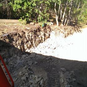Pullenvale. Driveway alteration for Private Gym car parking.