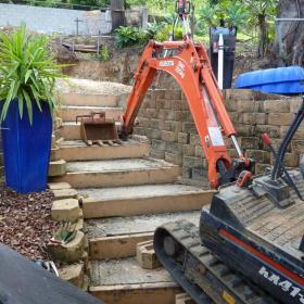 Tight access in Paddington, stage two. Stage one was even tougher.